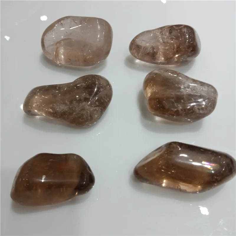 200g Natural smoky quartz gravel stone fish tank flower pot decoration magnet 3-5cm | Дом и сад