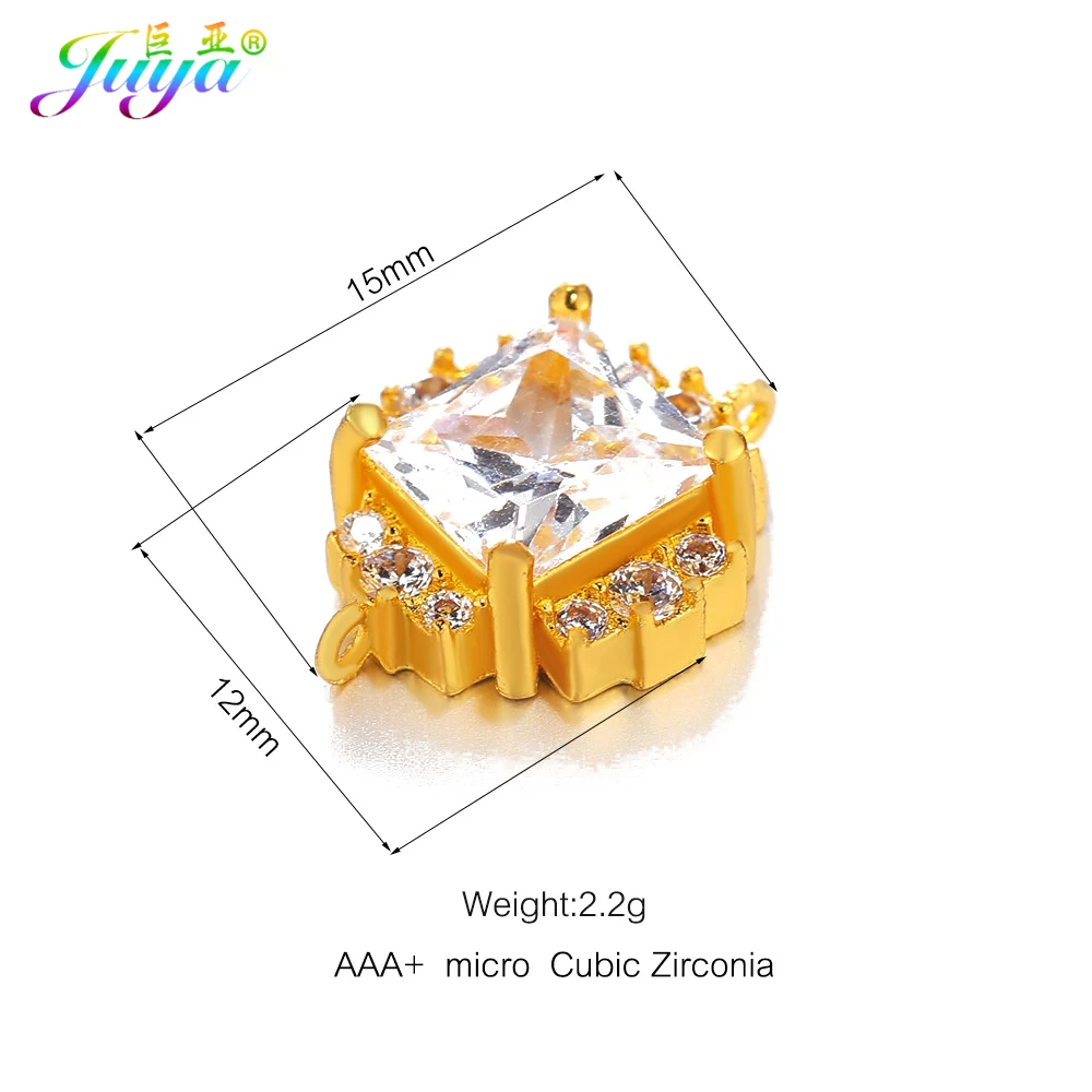 Компоненты ювелирных изделий из фианита AAA украшения золота/розового золота