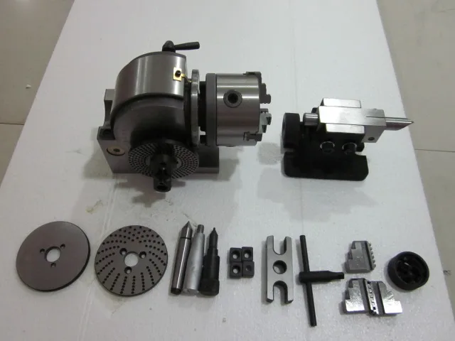 

Semi-universal quick dividing indexing head with tail stock for cnc milling