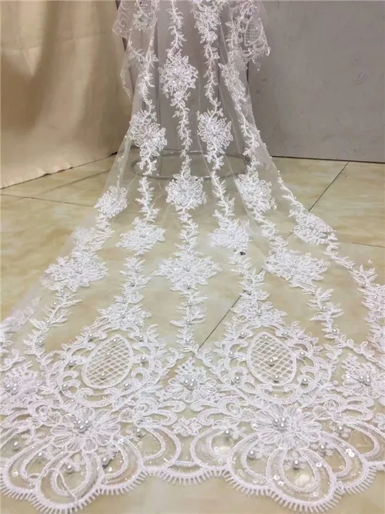 Luxury african beads lace high quality french guipure fabric blue new arrival sequins for party dress pfd | Дом и сад