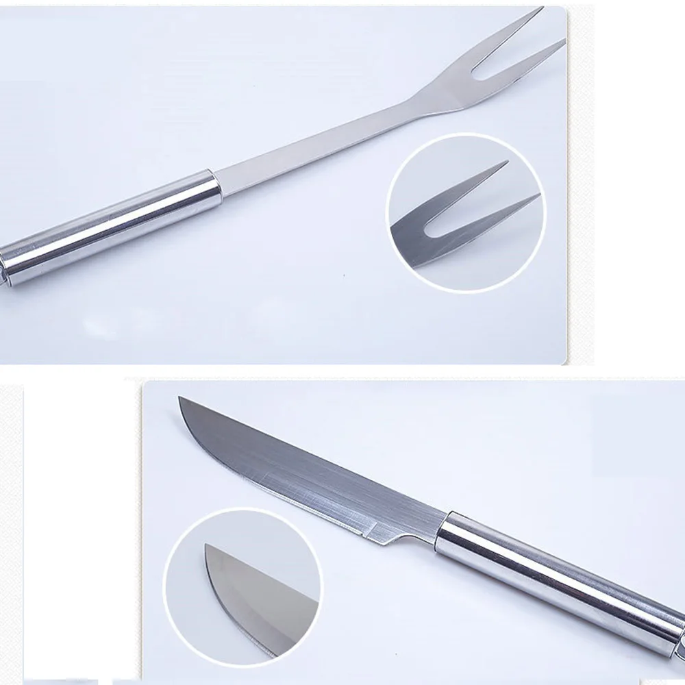 10 шт./компл. набор инструментов для барбекю из нержавеющей стали инструменты