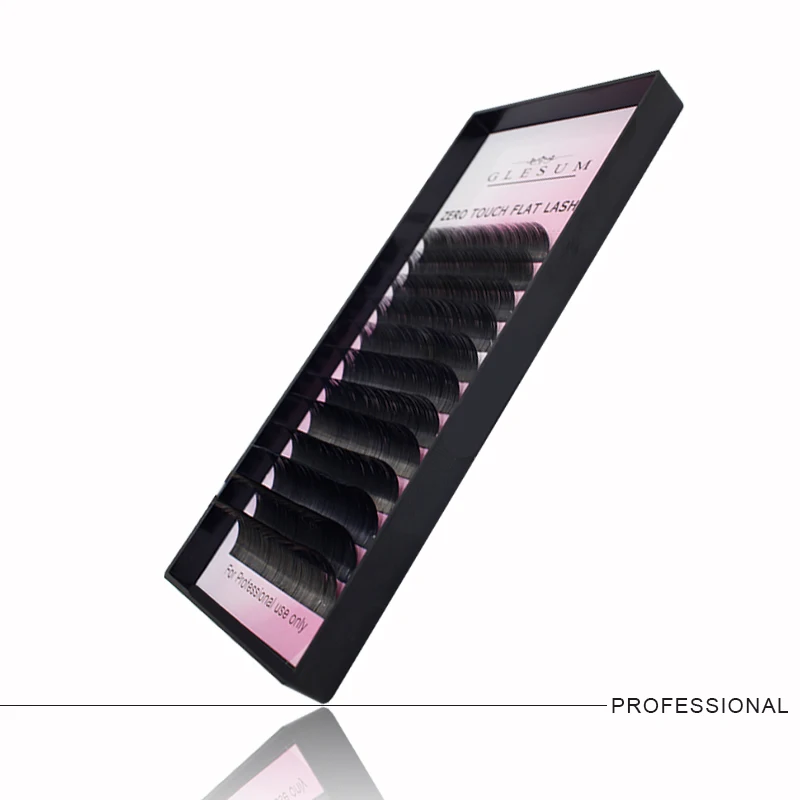 

GLESUM Ellipse extension Lashes 8-15 Mixed 12 Lines Matte Cashmere Flat Eyelash Extensions Ellipse