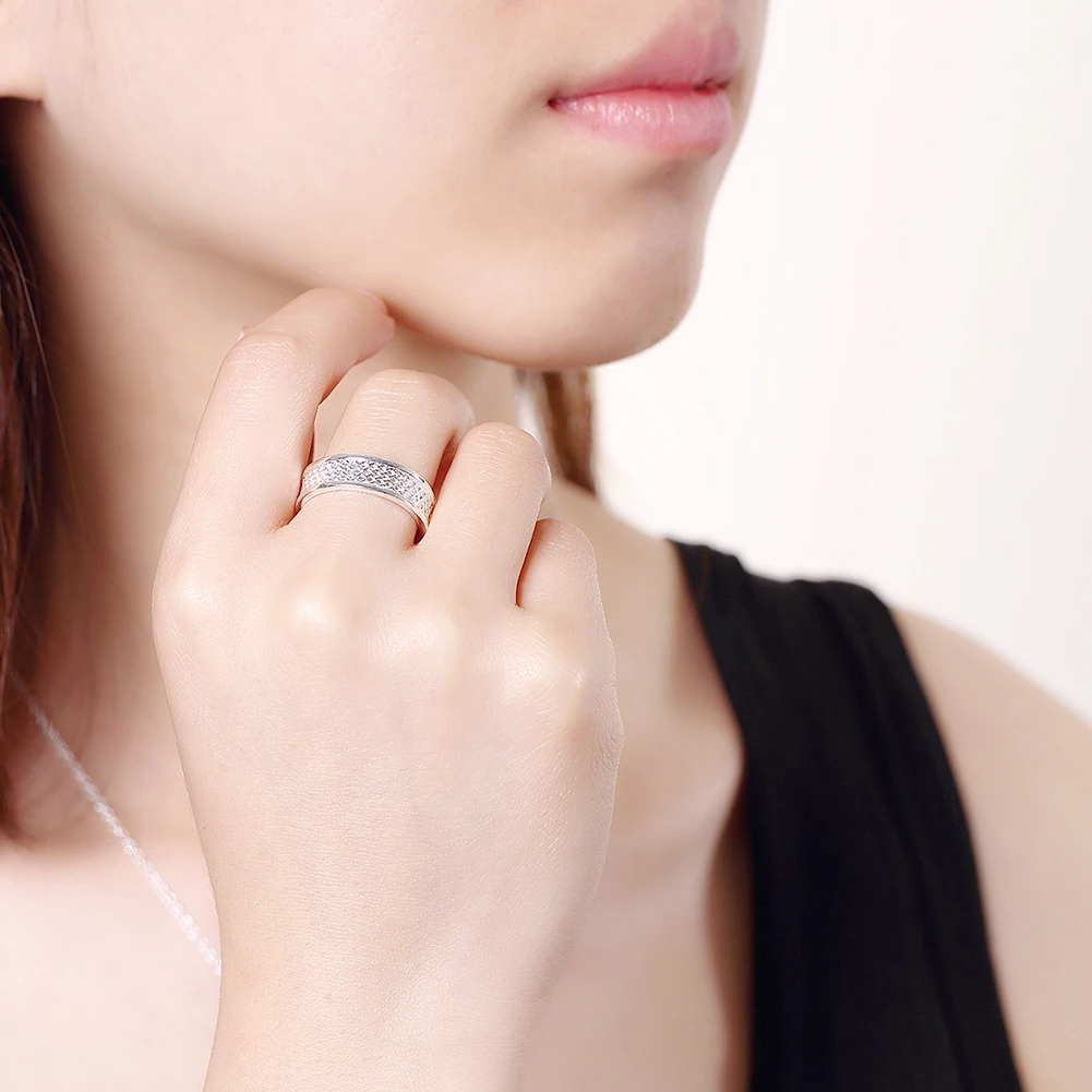 Кольцо с покрытием протектором для мужчин и женщин посеребренное ювелирное