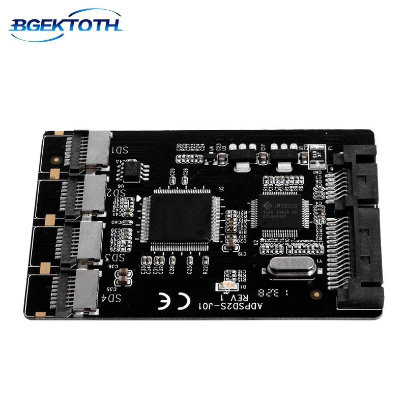 Новинка 4 Micro SD/TF карты на SATA 22pin адаптер RAID Quad TF карта 2 5 конвертер Feb7|card card|sd micro sdsd sd