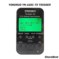 yongnuo yn 622c tx yn622c tx yn 622c tx e ttl lcd wireless flash controller wireless flash trigger transceiver for canon dslr