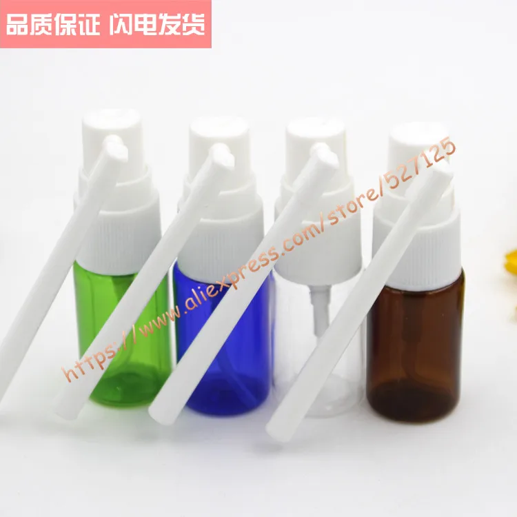 Бутылка для образцов ПЭТ красивых цветов 10 мл с белым пластиковым насосом