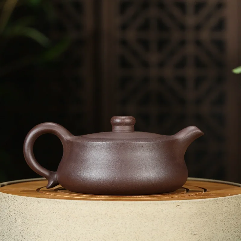 Песочный чайник известных художников ручной работы цилиндрический фиолетовый