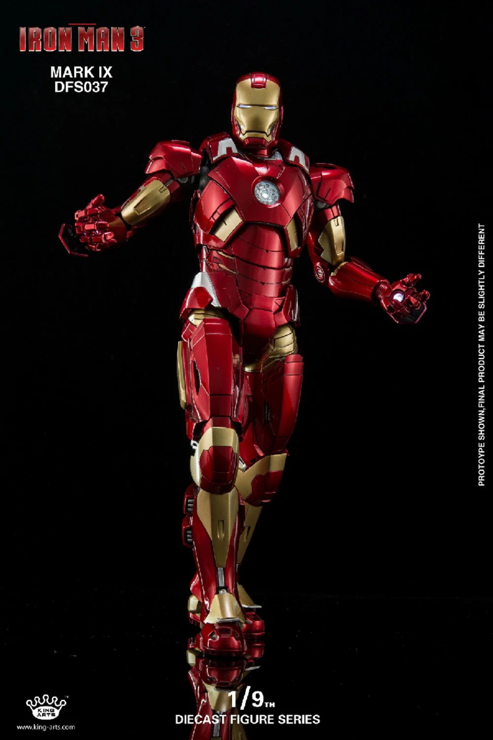 1/9 масштаб King Arts DFS037 Mark9 1:9 Железный человек фигурка Коллекционная Фигурка s