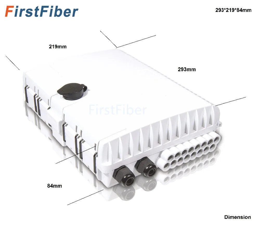 

FTTH 16 ядер коробка для концовки волокна 16 портов 16 каналов разветвитель коробка для внутреннего использования на открытом воздухе Волокно сплиттер Коробка ABS FF-FTB-16-A