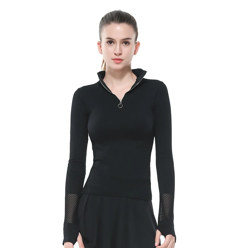 Летняя новинка одежда для йоги Женская стрейчевая облегающая спортивная куртка