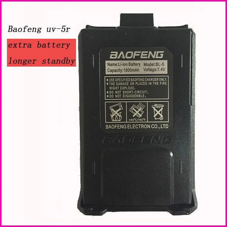 

Оригинальные радиозапчасти bao feng cb, рация, литий-ионный аккумулятор 1800 мАч, аксессуары baofeng uv-5r для 5RA 5RE uv5r, аккумулятор baofeng