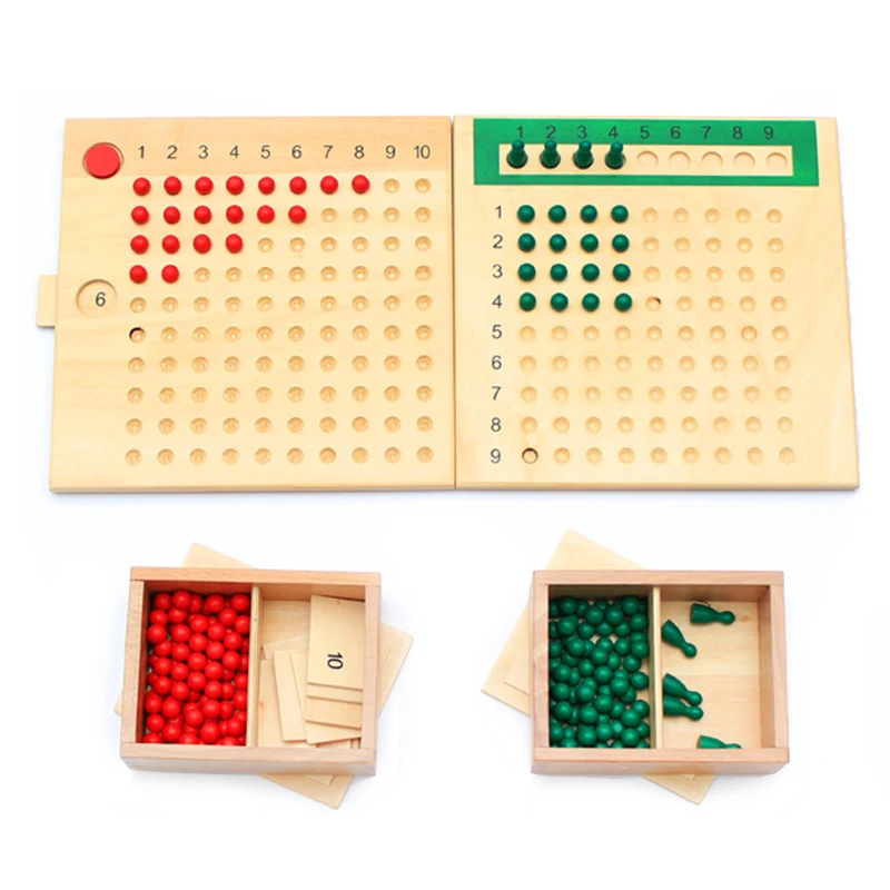 Доска разделитель деревянная для обучения математике|montessori mathematics|mathematics