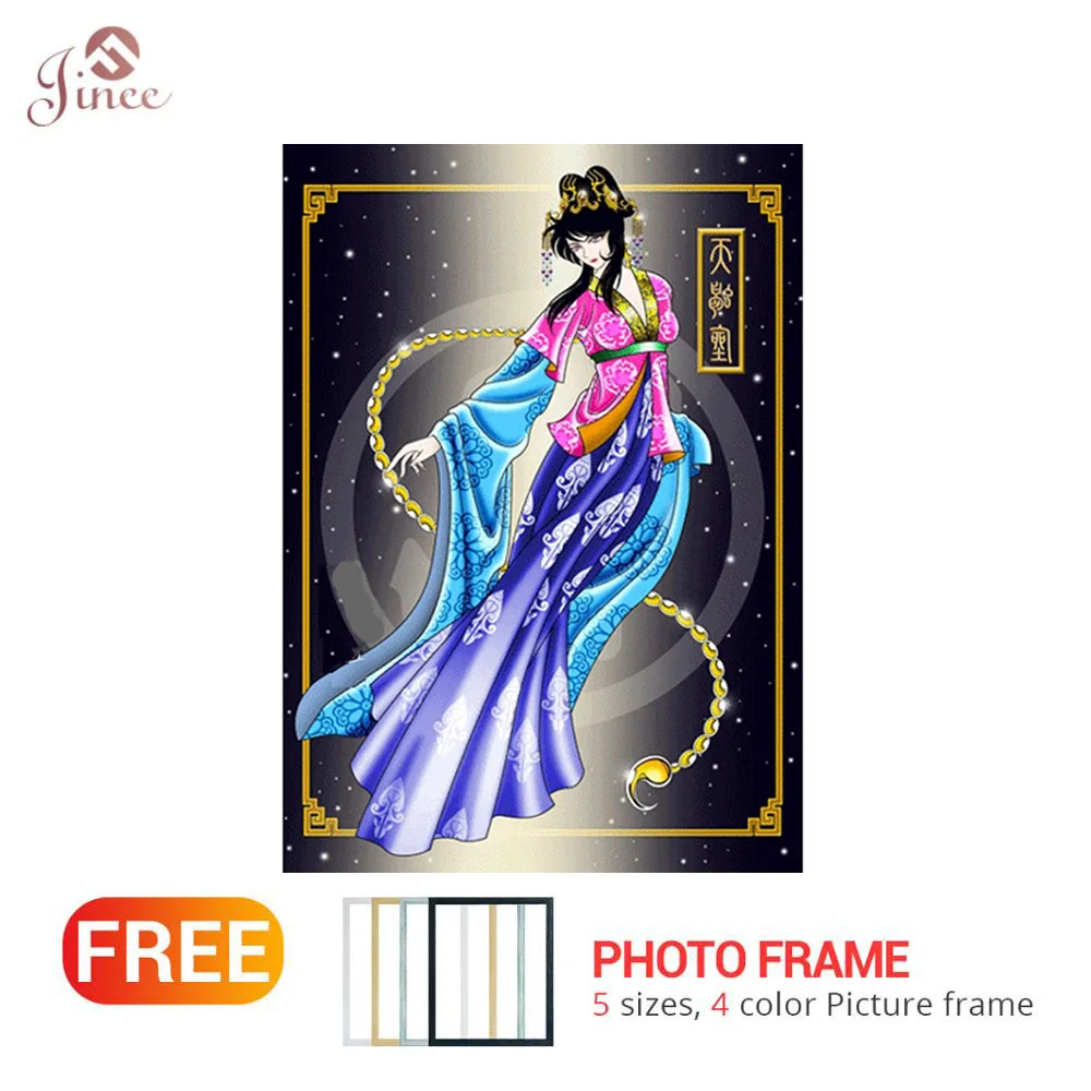

Framed Full Square/Round Drill 5D DIY Diamond Painting "Scorpio Woman" Embroidery Cross Stitch 5D Home Decor Gift