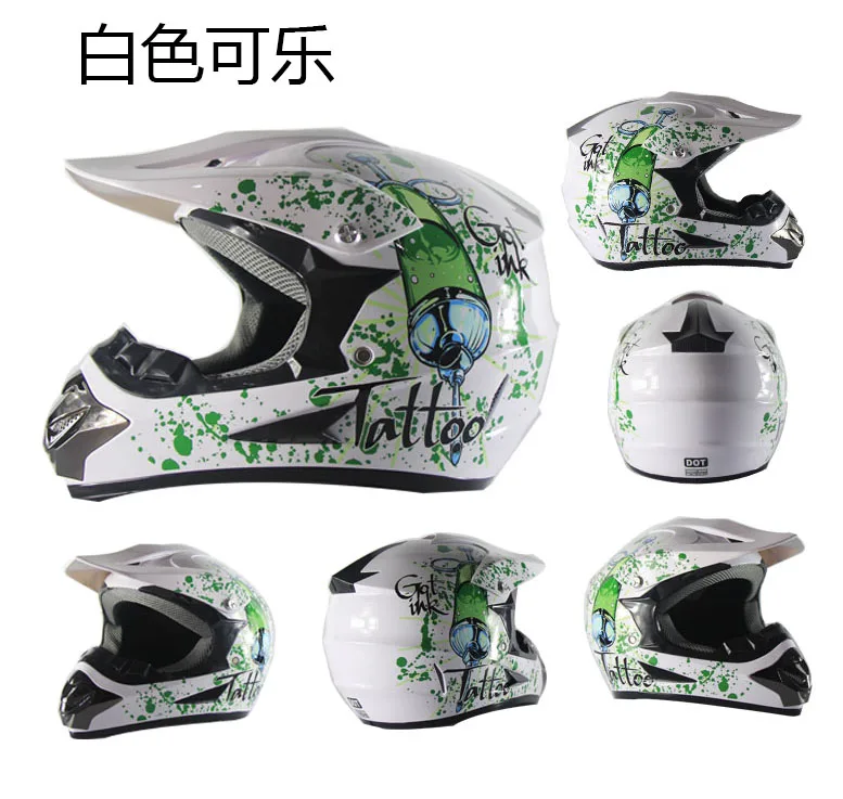 Шлем мотоциклетный для детей Cartoon 2018 Professional Racing Motocross Casque hors route Moto Capacete Casco Off-road.