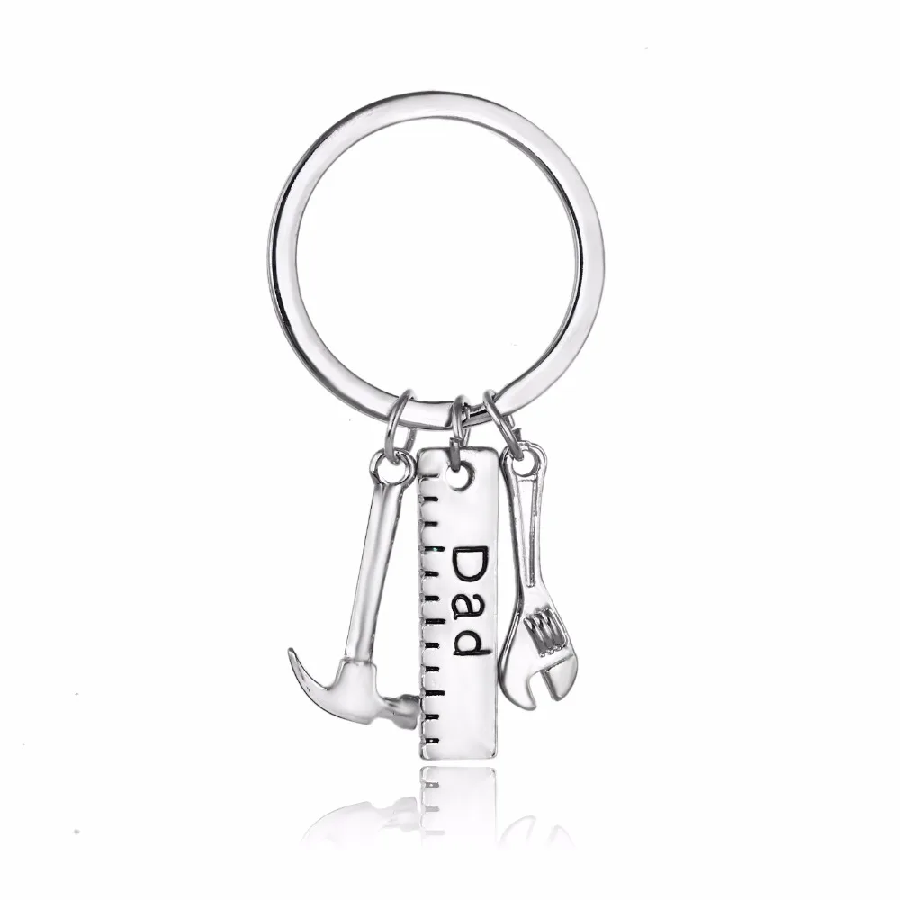 12 шт. оптовая продажа брелок линейка для папы модное ювелирное изделие мужские