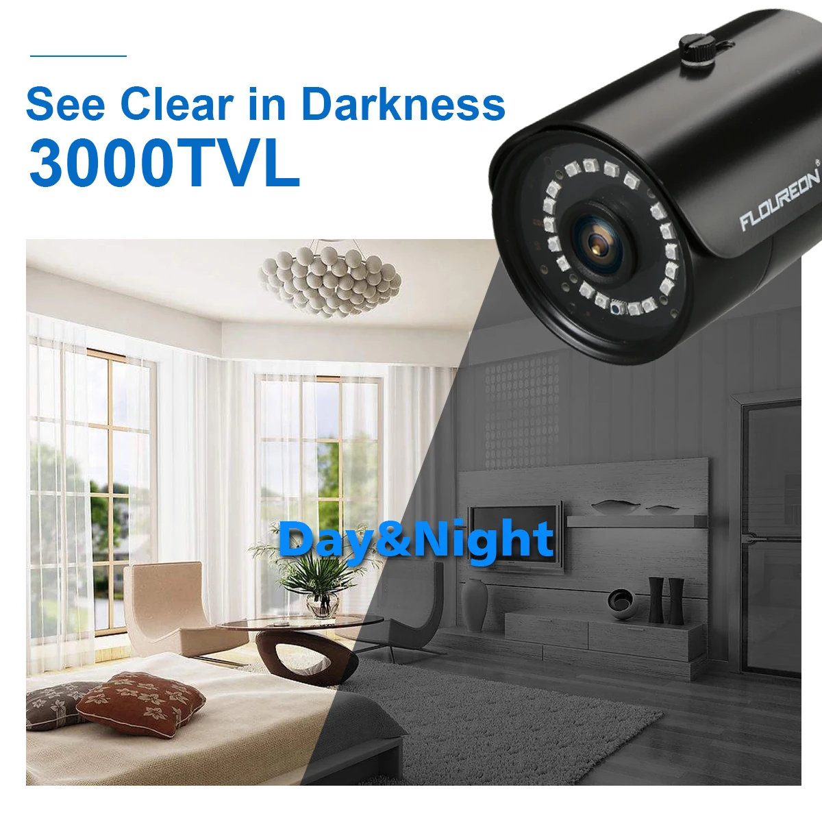 FLOUREON 1 X 8CH 1080P 5-в-1 DVR+ 4 X Открытый 2000TVL пуля Камера видеонаблюдения Системы 1.3MP Камера домашний комплект безопасности ЕС