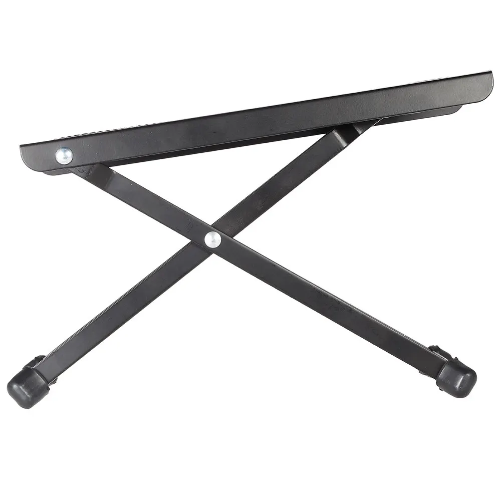 Durable Anti-Slip Guitar Foot Rest Stool Foldable Metal Pedal 4 Adjustable Height Levels Black High Quality Parts | Спорт и