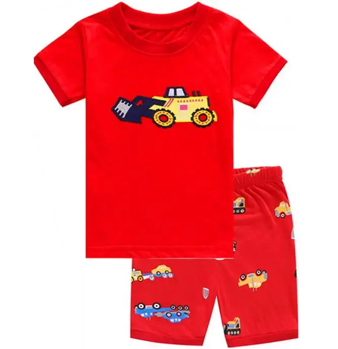 style 39 Хлопковая одежда для детей ростом от 90-130 см детские пижамы с мультяшным принтом для мальчиков и девочек, летние шорты с длинным рукавом детская одежда для сна, пижамы для малышей, одежда для сна, ночное белье, домашняя одежда - Цвет: style 39
