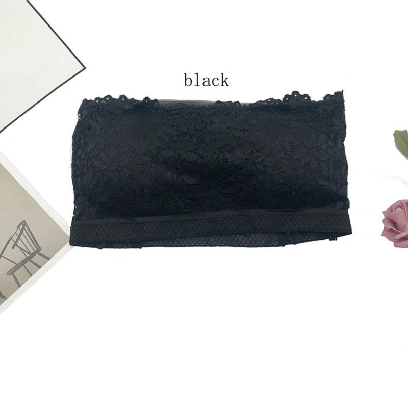 Модные 5 видов цветов однотонные один размер кружевные топы без бретелек с