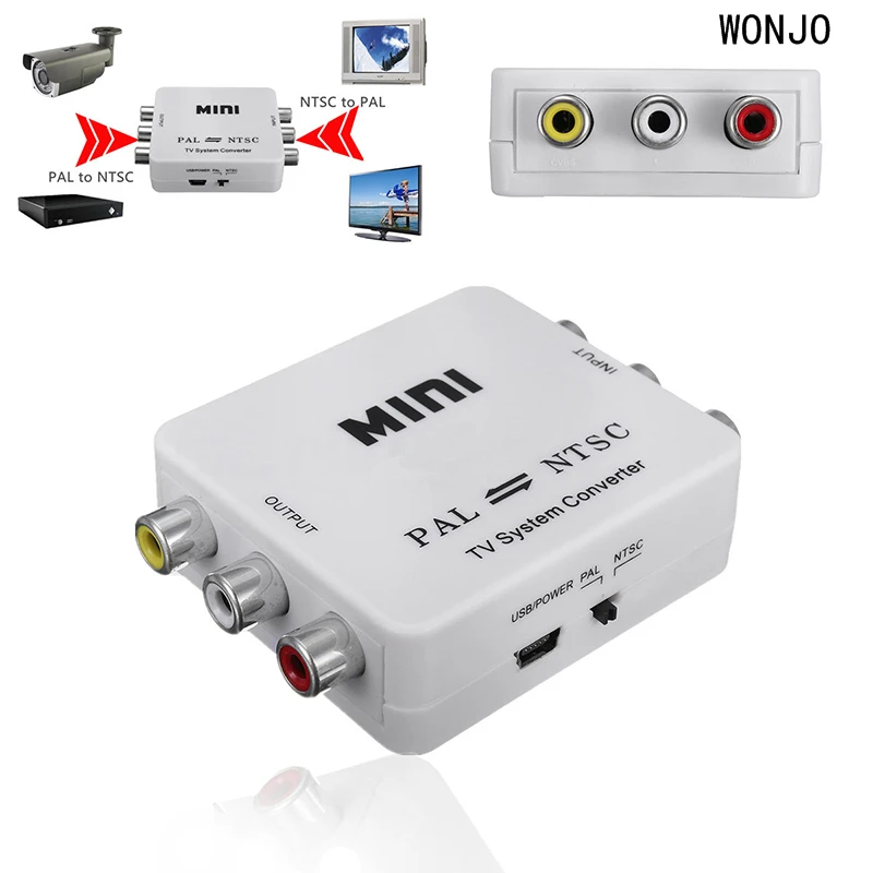Мини конверсионный Портативный ТВ PAL в NTSC или двухсторонний формат видео система