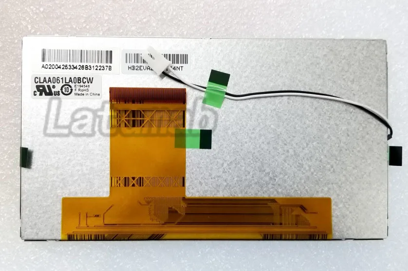 

Latumab Original New 6.1 inch TFT LCD Screen CLAA061LA0BCW WVGA 800(RGB)*480 display Free shipping
