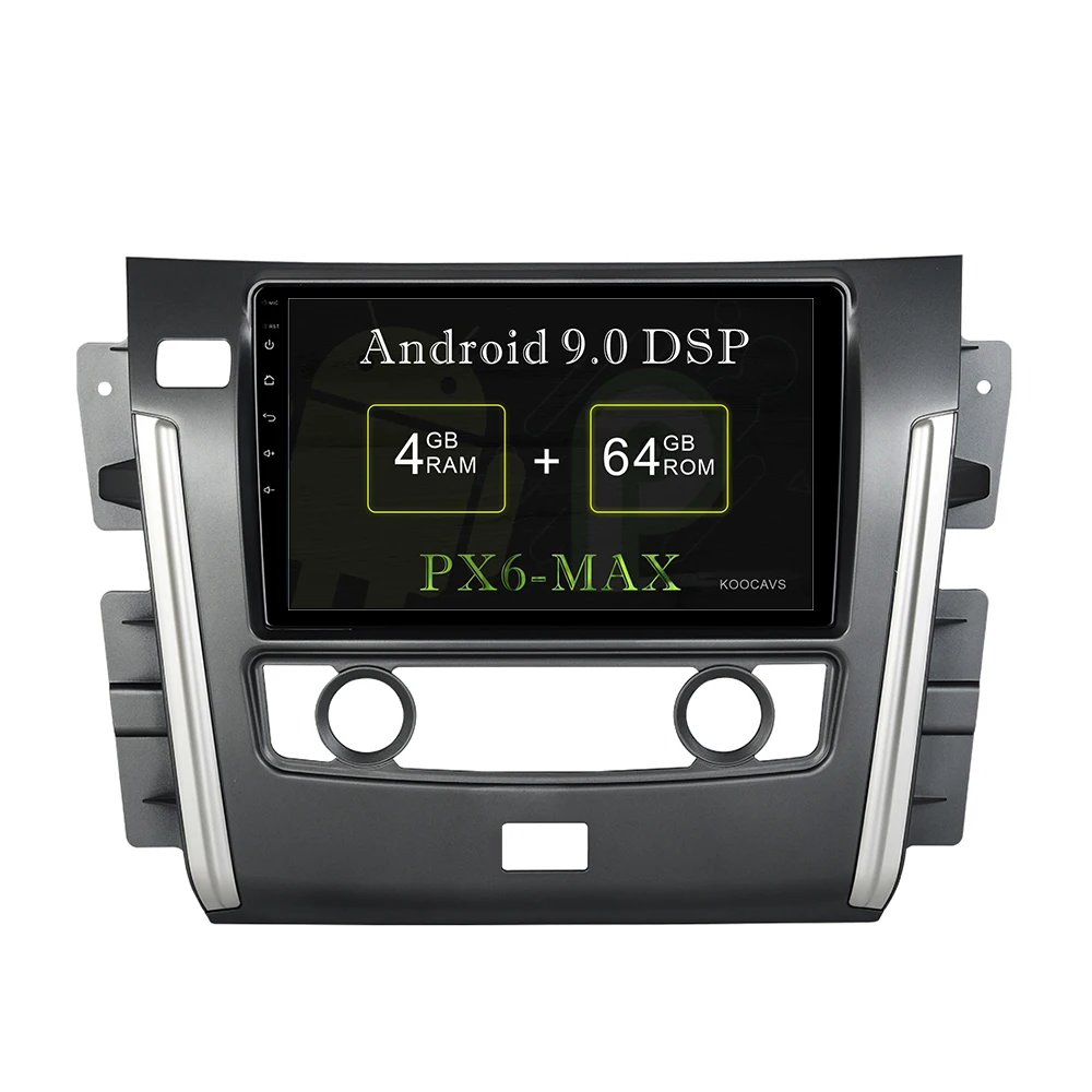 KOOCAVS 10 2 дюймов IPS Android 9 0 автомобильный GPS-радиоплеер для Nissan патруль 2018 с 4 Гб + 64