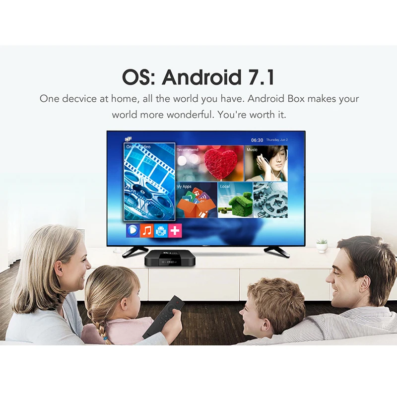 Tx3 Мини Android 7 1 Smart Tv Box 2 ГБ 16 Amlogic S905w 4 ядра телеприставки H.265 4k WiFi Iptv поле Tx3mini 8