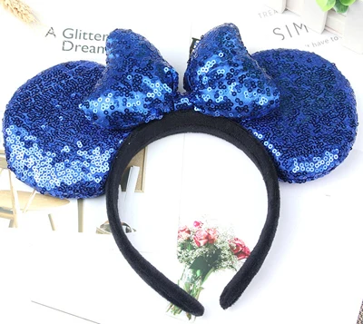 headband 12 Рождественские повязки Минни Мышь уха головной убор, резинка для волос для Для женщин утепленные блесток 3D с нарисованной длинноволосой девочкой аксессуары День рождения - Цвет: headband 12