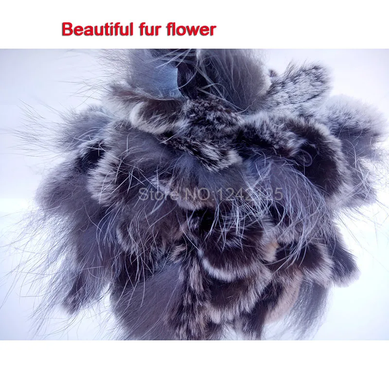 Новая зимняя теплая детская шапка с кроличьим мехом для девочек милая меховая