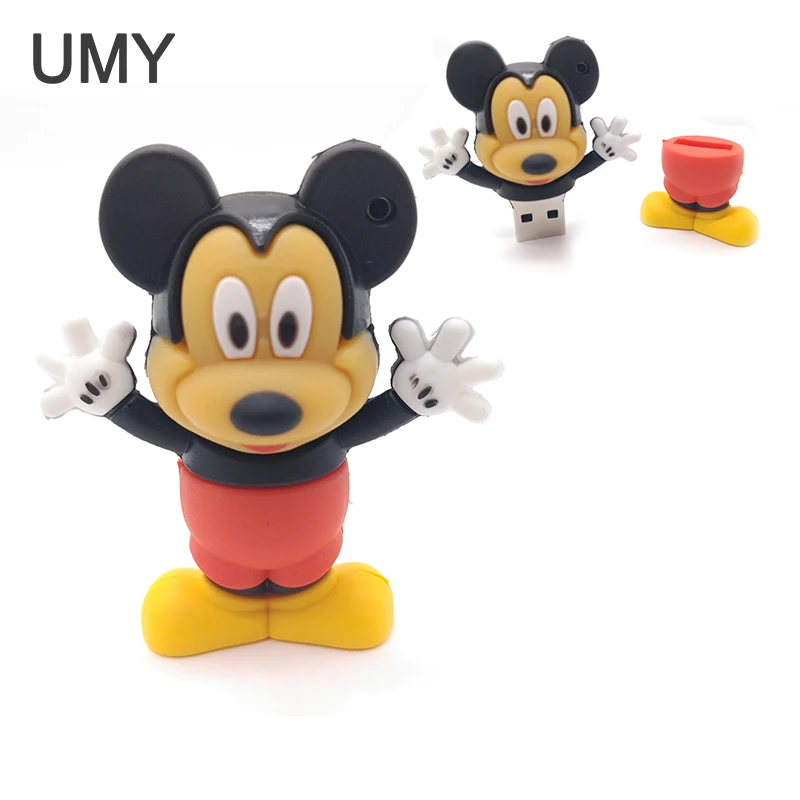 Флеш накопитель usb с героями мультфильмов флеш Микки и любовью 8 ГБ 16 4 Гб 32 pend rive