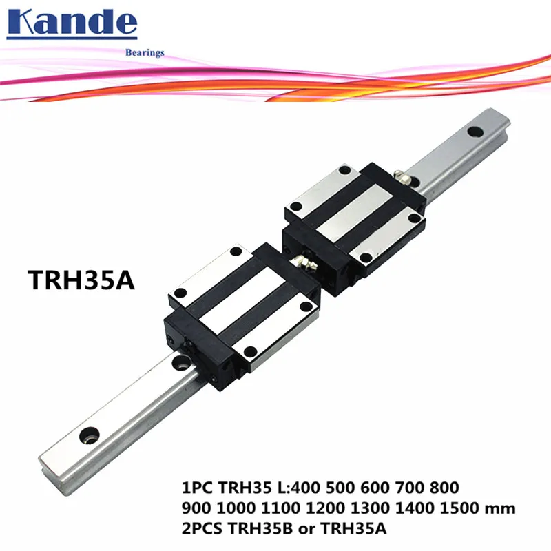 1 шт. линейная направляющая TRH35 + 2 блок TRH35B или фланцевый TRH35A L 400 1500 мм для