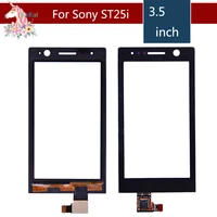 3 5 for sony ericsson xperia u st25 st25i lcd touch screen digitizer sensor outer glass lens panel replacement