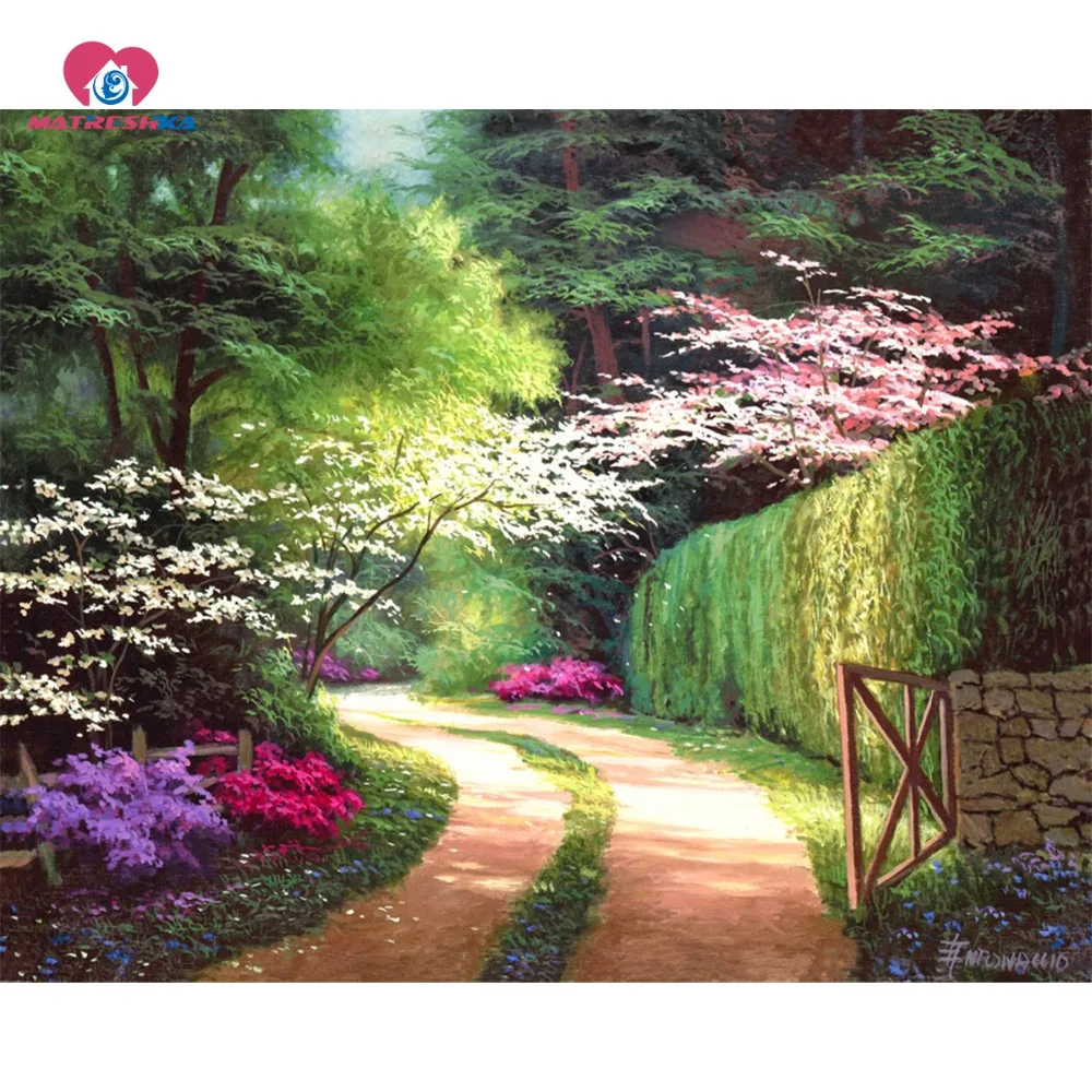 Алмазная вышивка Пейзаж Природа картина стразы бриллиантами ручная живопись