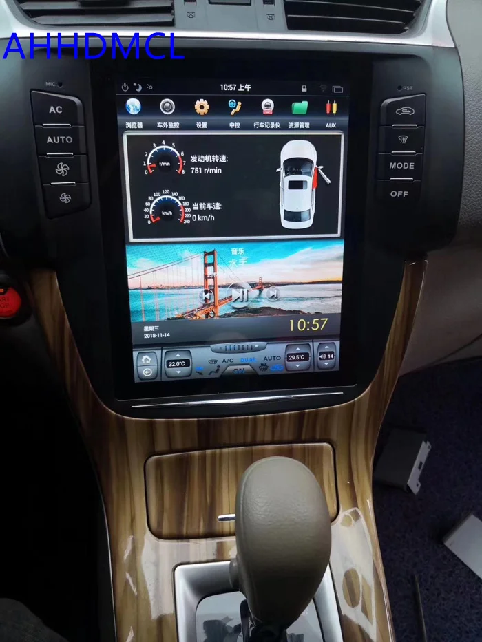 Автомобиль Тесла Стиль мультимедийный плеер ПК PAD Android 6 0 gps BD вертикальный Экран