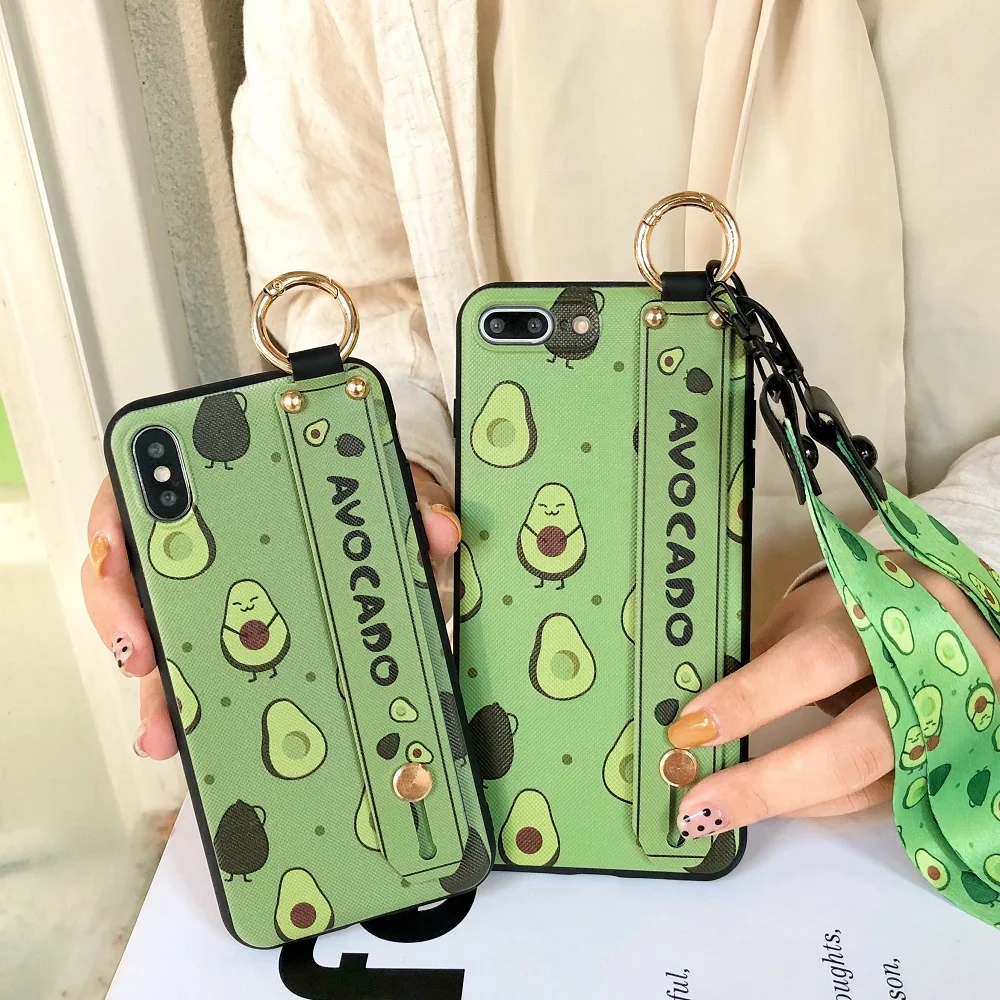 Wristband Kickstand Cover For Huawei Nova 3 3i 4 Honor 8X 10 V20 Lanyard Phone Case Mate 20 P20 P30 Pro Lite TPU | Мобильные