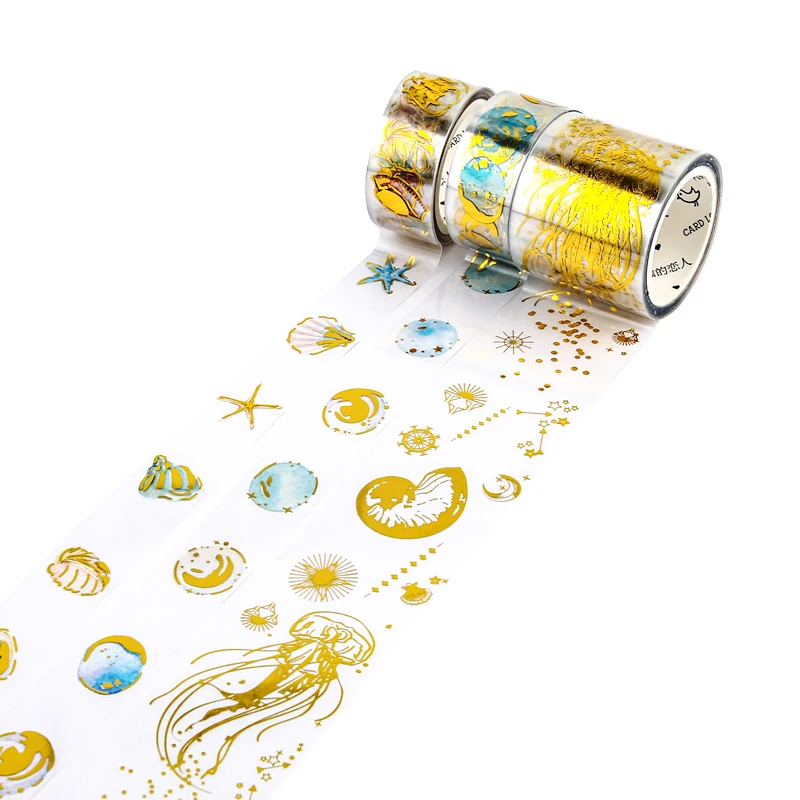 3 pcs/lot Parallel Universe transparent Washi Tape Set Japanese PET Stickers Scrapbooking Adhesive Gilding Washitape Stationary |
