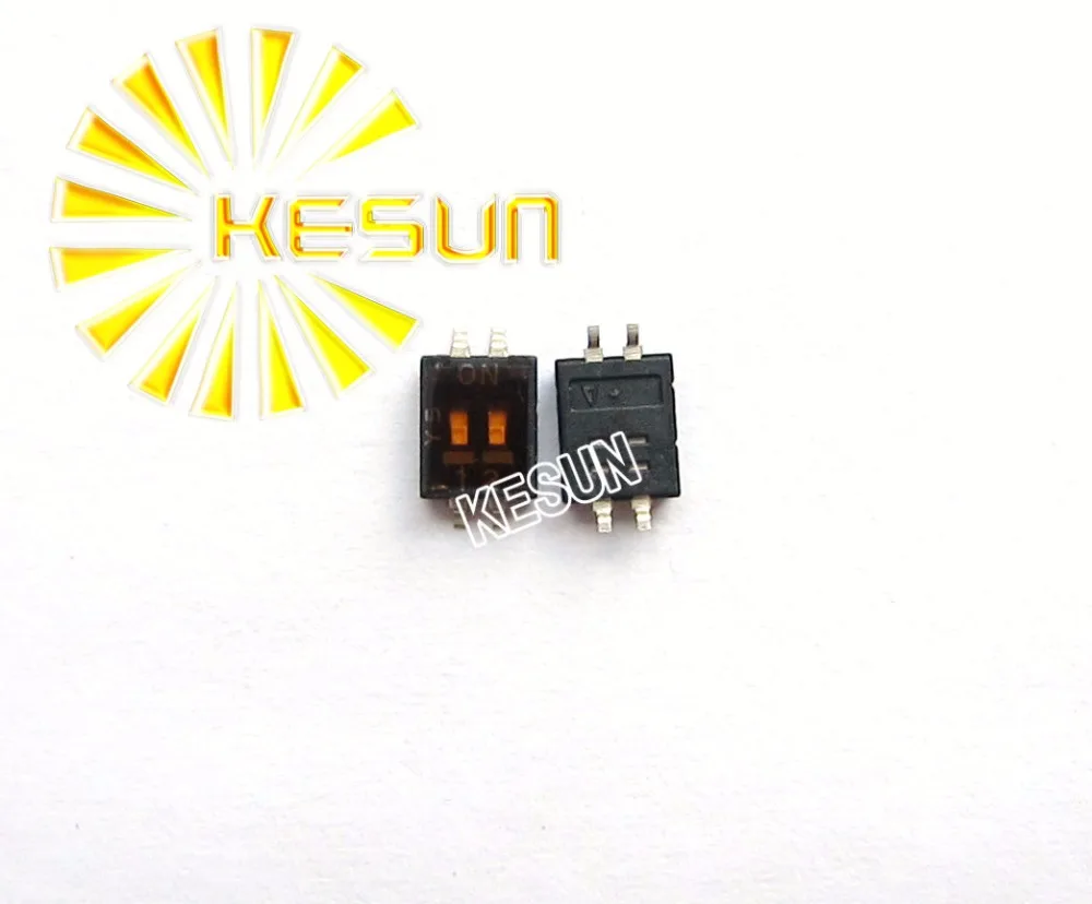 

100% Оригинальный DHN-02F-T 2P 1,27 мм полушаг переключатель датчика DHN-02F-T-V 1,27-2 P переключатель SMD DIP DHN-02F-T-V-T/R x 100 шт