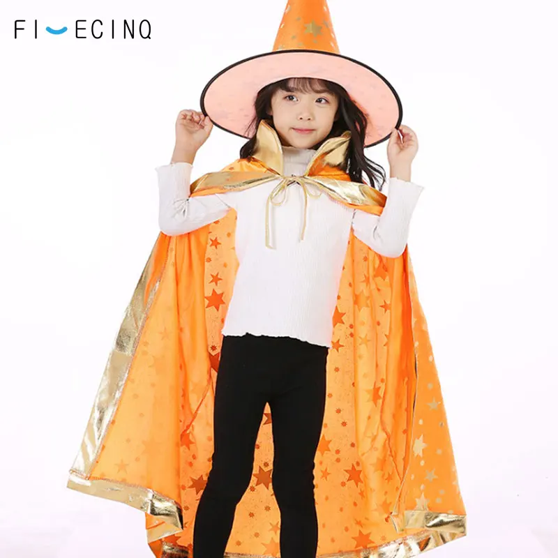 Накидка ведьмы на Хэллоуин костюм для мальчиков и девочек детская девушка