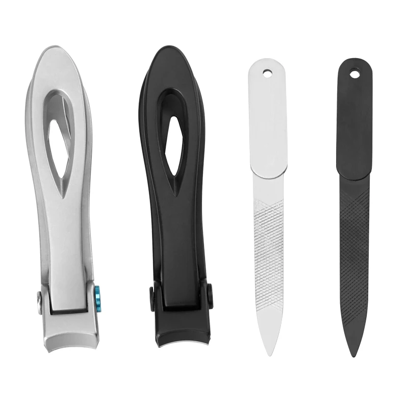 

2pcs/Set Finger Toe Scissors Nail Clippers Nail Files Stainless Steel Nail Cutter Manicure Professional Beauty Tool BT67