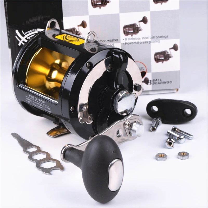 Катушка рыболовная TR12000 8 валов максимальное тяговое усилие 25 кг передаточное