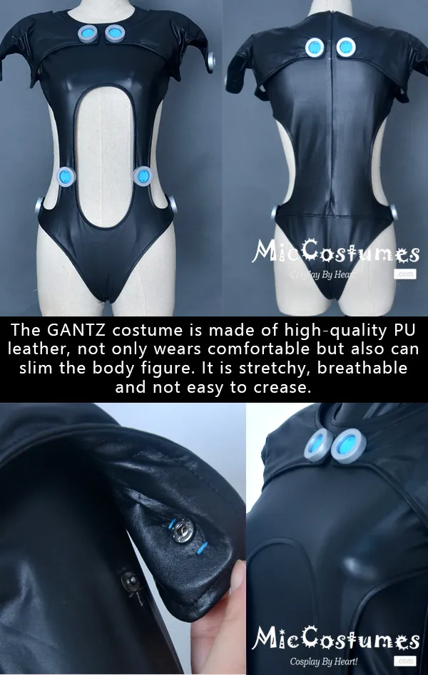 GANTZ Косплей Костюм Shimohira reika костюмы женский черный комбинезон костюмы на Хэллоуин