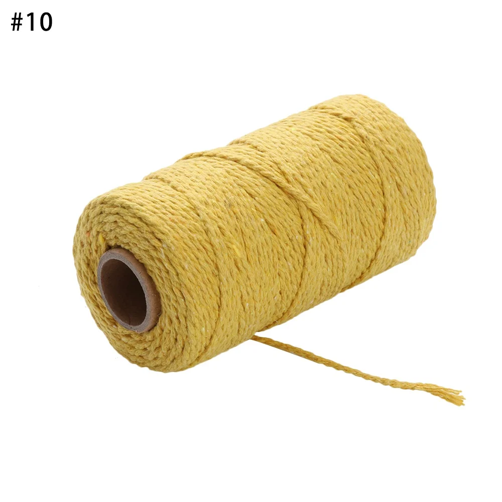 100 м/рулон 2ply Bakers Шпагат Веревка хлопок шнуры веревка для ручной работы Рождественский подарок упаковка ремесло Домашний Декор аксессуар - Цвет: 10 100M