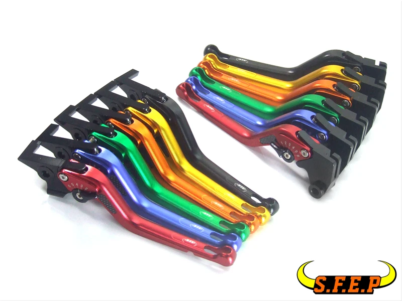

3D Long CNC Adjustable Motorcycle Brake and Clutch Levers with Carbon Fiber Inlay For Triumph THRUXTON Steve McQueen SE 2012