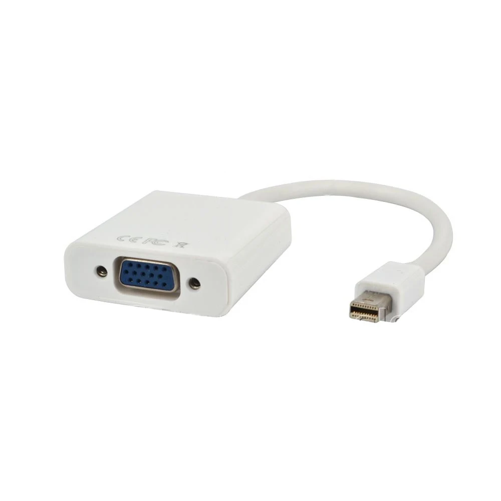 Горячая продажа Thunderbolt Mini DisplayPort Display Port DP To VGA адаптер кабель для Apple MacBook Air Pro iMac
