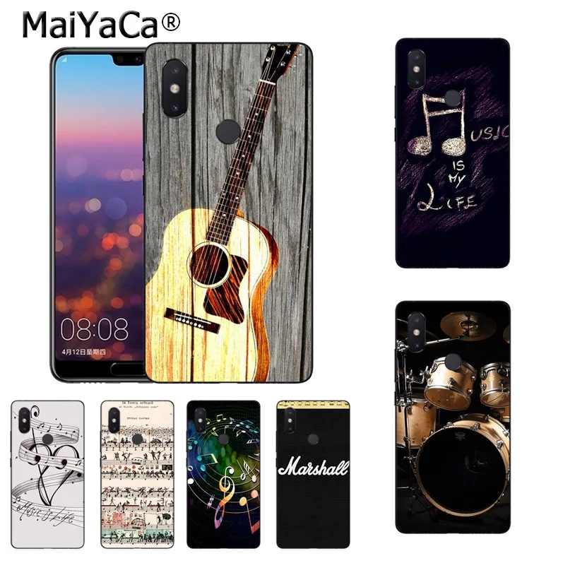 Чехол для телефона MaiYaCa Music lover подарок классные барабаны гитара музыка Note xiaomi mi 8se