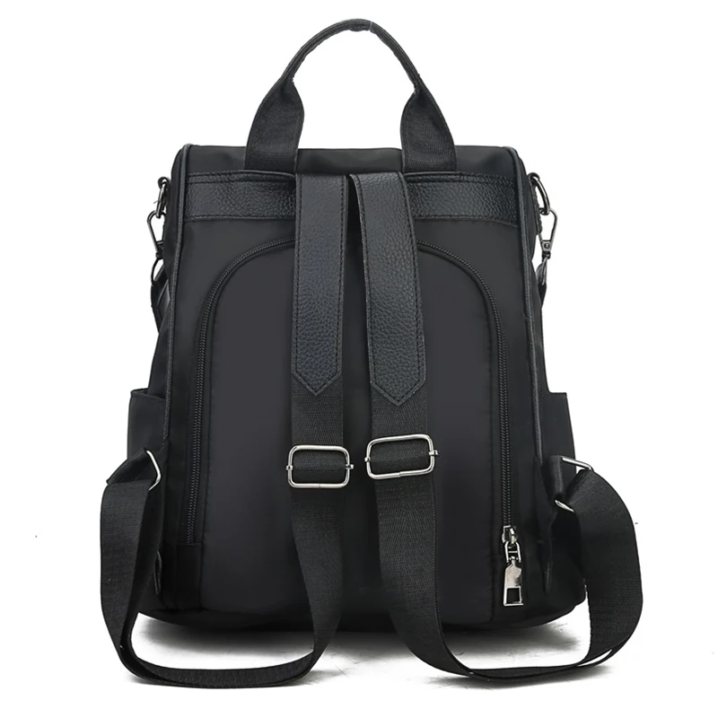 2019 Модный женский рюкзак Одноцветный на молнии для путешествий Оксфорд дорожная