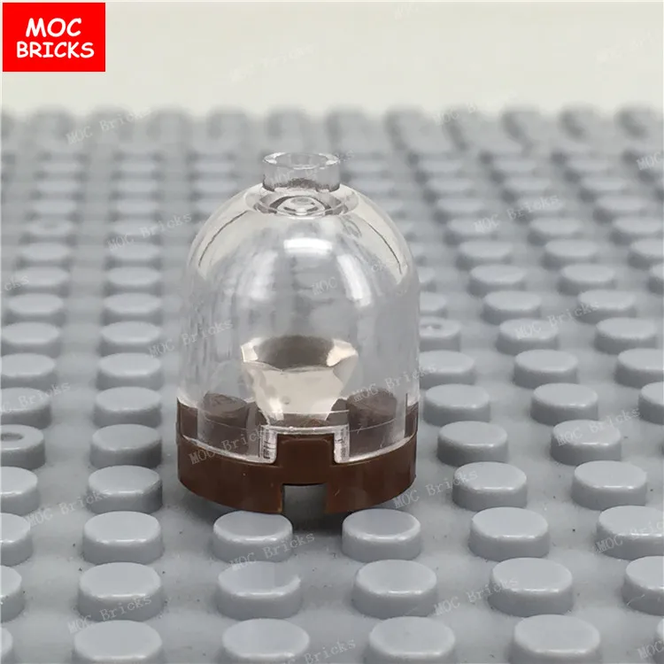 10 шт./партия прозрачный контейнер MOC Круглый 2x2x1 2/3 купол полый гвоздик 30151b игрушки