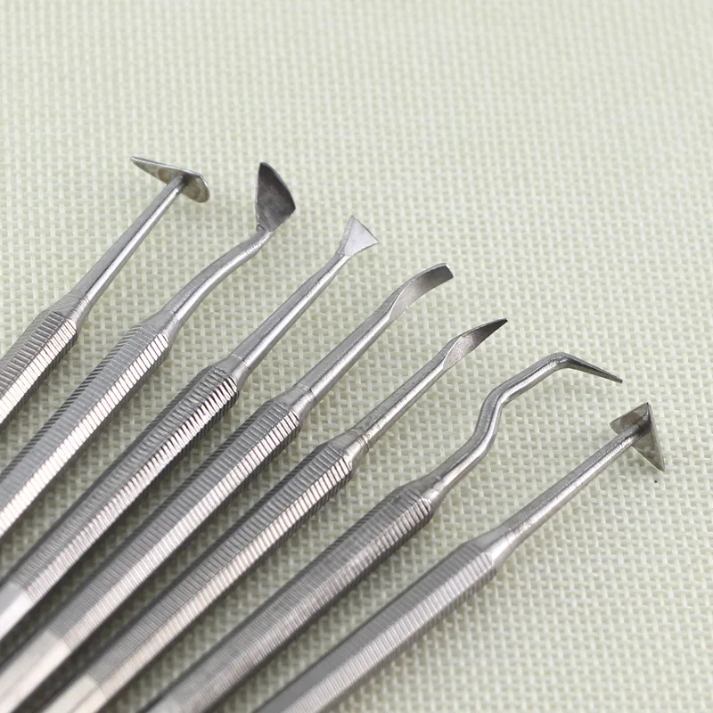 7 шт./компл. Угловые палочки глиняные инструменты ручной работы из нержавеющей