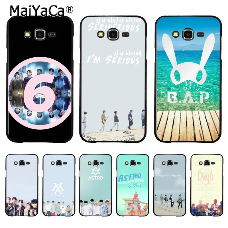 MaiYaCa KPOP ASTRO B.A.P Day6 Новое поступление Модный чехол для телефона samsung j7 j8 j4 j6 j2pro a9 a8 a6