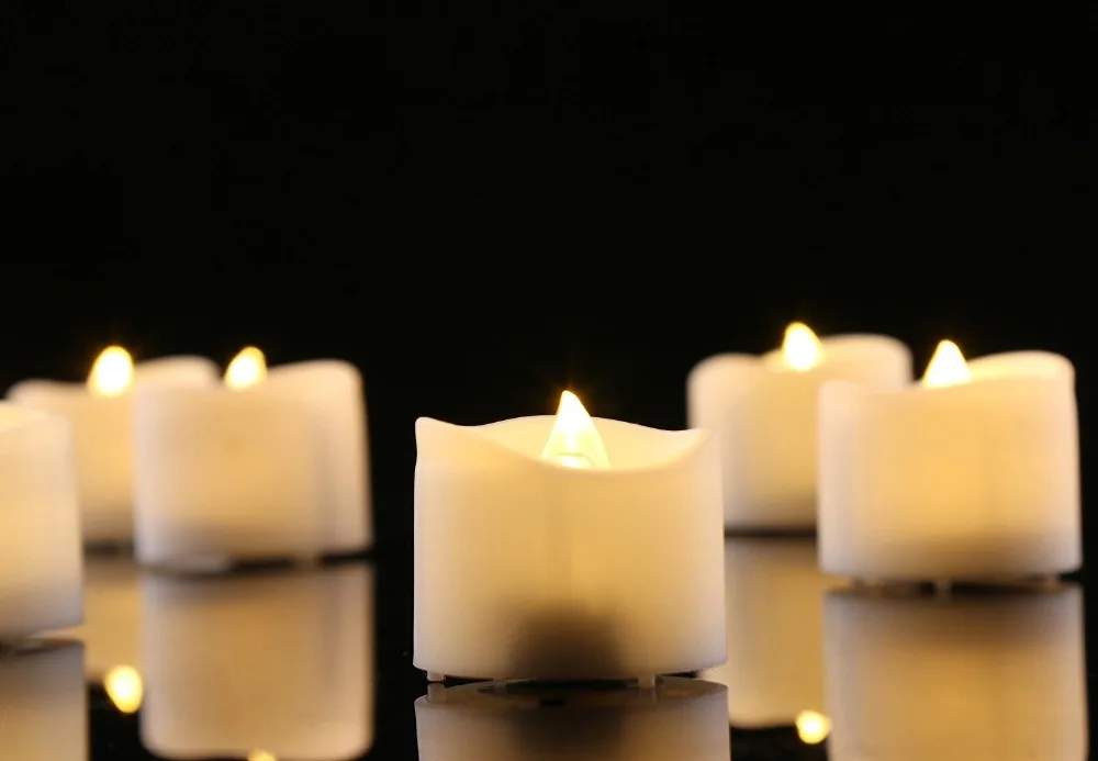 Электрическая искусственная Свеча 12 pack лампочка на батарейках беспламенная